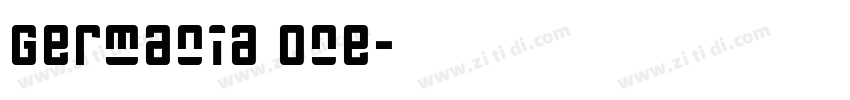 Germania One字体转换